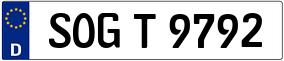 Trailer License Plate